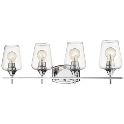 Z-lite Joliet 30" Wide Chrome 4-light Bath Light