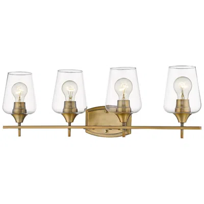 Z-lite Joliet 30" Wide Olde Brass 4-light Bath Light