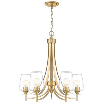 Z-lite Joliet By  25 Inch Burnished Brass 5 Light Chandelier