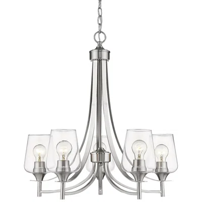Z-lite Joliet By  Brushed Nickel 25 Inch 5 Light Chandelier