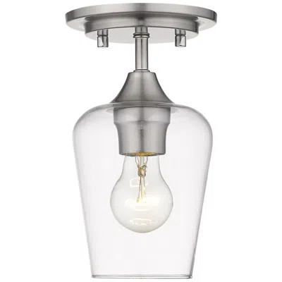 Z-lite Joliet By  Brushed Nickel 5.5 Inch 1 Light Flush Mount