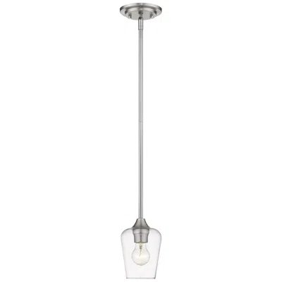 Z-lite Joliet By  Brushed Nickel 5.5 Inch 1 Light Mini Pendant