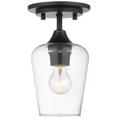 Z-lite Joliet By  Matte Black 5.5 Inch 1 Light Flush Mount