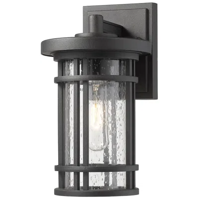 Z-lite Jordan 10 3/4" High Black Outdoor Wall Light