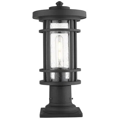 Z-lite Jordan 16 3/4" High Black Outdoor Pier Mount Light
