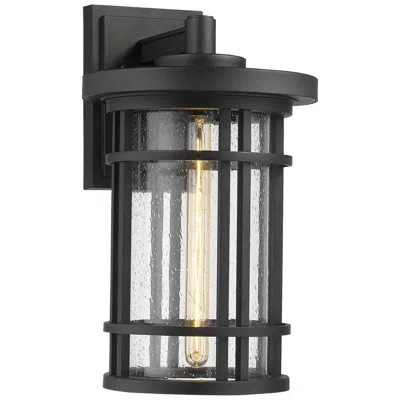 Z-lite Jordan 16 3/4" High Black Outdoor Wall Light