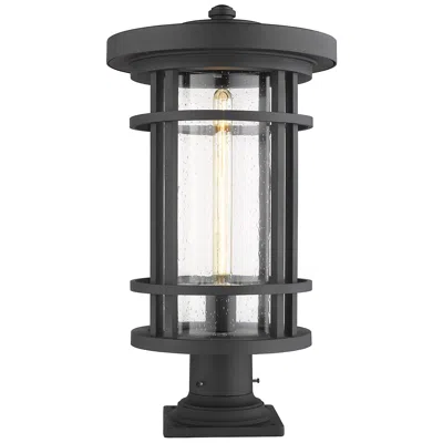 Z-lite Jordan 22 1/4" High Black Outdoor Pier Light