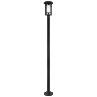 Z-lite Jordan By  Black 101.25 Inch 1 Light Outdoor Post Mounted Fixture