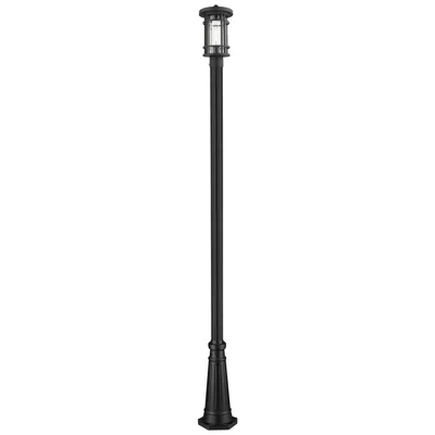 Z-lite Jordan By  Black 108.5 Inch 1 Light Outdoor Post Mounted Fixture