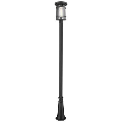 Z-lite Jordan By  Black 114 Inch 1 Light Outdoor Post Mounted Fixture