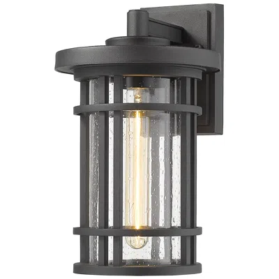 Z-lite Jordan By  Black 13.5 Inch 1 Light Outdoor Wall Sconce
