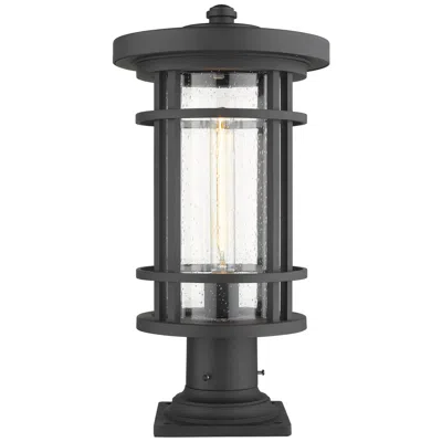 Z-lite Jordan By  Black 19.75 Inch 1 Light Outdoor Pier Mounted Fixture