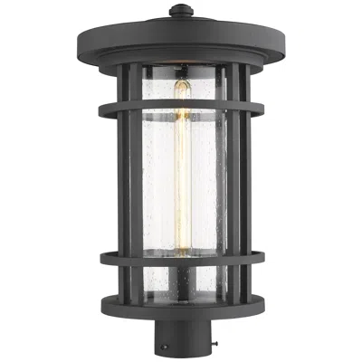 Z-lite Jordan By  Black 20.25 Inch 1 Light Outdoor Post Mount Fixture