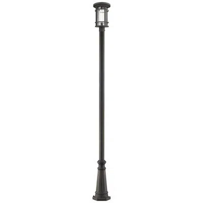 Z-lite Jordan By  Oil Rubbed Bronze 111.5 Inch 1 Light Post Mounted Fixture