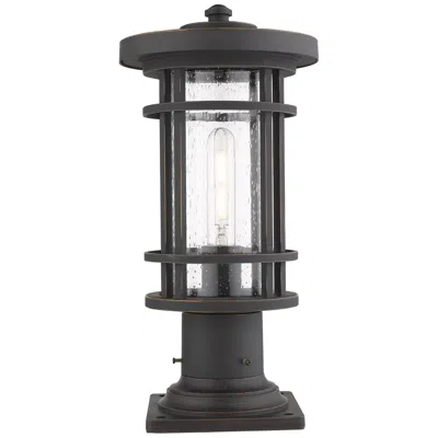 Z-lite Jordan By  Oil Rubbed Bronze 16.75 Inch 1 Light Pier Mounted Fixture