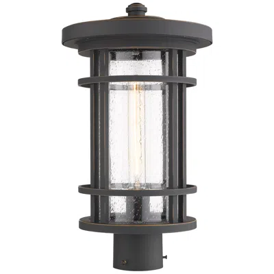 Z-lite Jordan By  Oil Rubbed Bronze 17.75 Inch 1 Light Post Mount Fixture