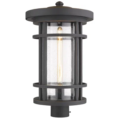 Z-lite Jordan By  Oil Rubbed Bronze 20.25 Inch 1 Light Post Mount Fixture