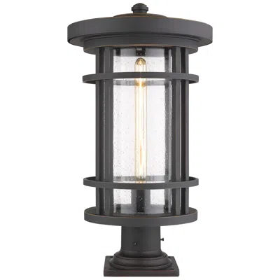Z-lite Jordan By  Oil Rubbed Bronze 22.25 Inch 1 Light Pier Mounted Fixture