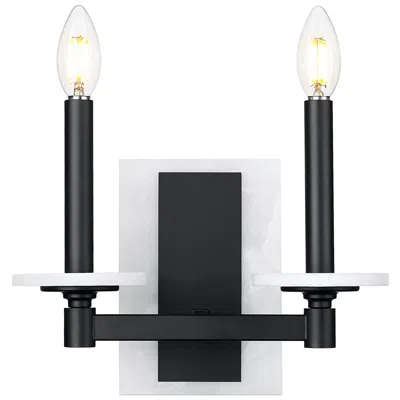 Z-lite Kaden By  Matte Black 2 Light Wall Sconce
