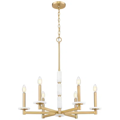 Z-lite Kaden By  Modern Gold 6 Light Chandelier