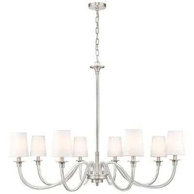 Z-lite Katerina 46" Wide Brushed Nickel 8-light Chandelier