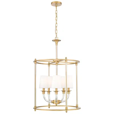 Z-lite Katerina By  Rubbed Brass 20 Inch 5 Light Chandelier