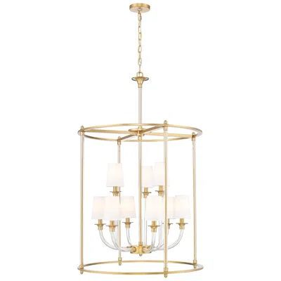 Z-lite Katerina By  Rubbed Brass 28 Inch 9 Light Chandelier