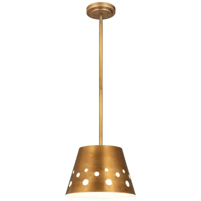 Z-lite Katie By  Rubbed Brass 12 Inch 1 Light Chandelier
