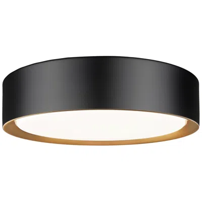 Z-lite Kawan 12" Wide Matte Black Led Ceiling Light
