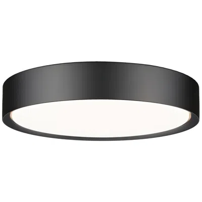 Z-lite Kawan By  Matte Black Led 16 Inch 1 Light Flush Mount