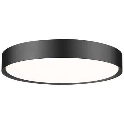 Z-lite Kawan By  Matte Black Led 20 Inch 1 Light Flush Mount