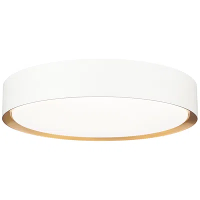 Z-lite Kawan By  Matte White + Modern Gold Led 16 Inch 1 Light Flush Mount