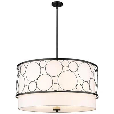 Z-lite Kendall By  Matte Black 32 Inch 5 Light Pendant
