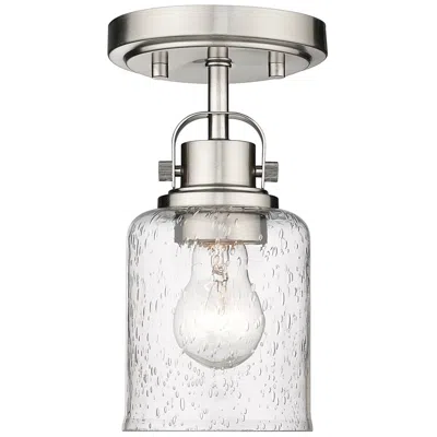 Z-lite Kinsley By  Brushed Nickel 1 Light Flush Mount