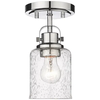 Z-lite Kinsley By  Chrome 1 Light Flush Mount