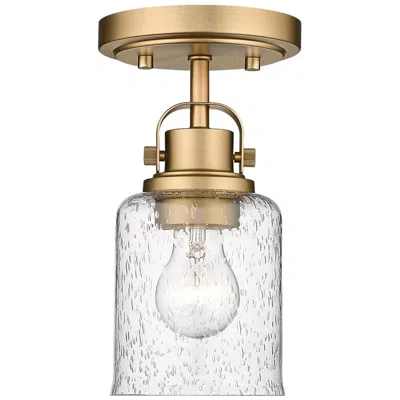 Z-lite Kinsley By  Heirloom Gold 1 Light Flush Mount