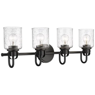 Z-lite Kinsley By  Matte Black 4 Light Vanity