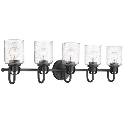 Z-lite Kinsley By  Matte Black 5 Light Vanity