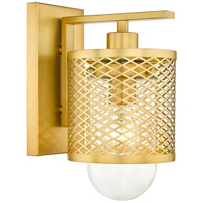 Z-lite Kipton By  Rubbed Brass 1 Light Wall Sconce