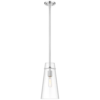Z-lite Kira 6 1/2" Wide Chrome Clear Glass Mini Pendant