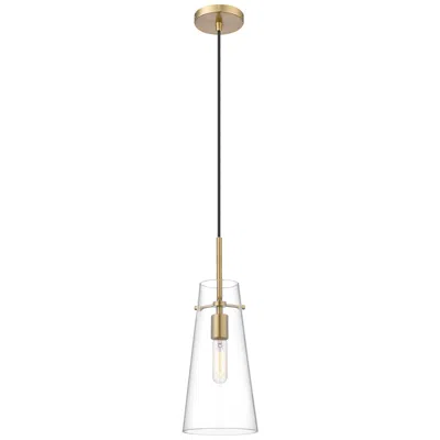Z-lite Kira 6 1/2" Wide Modern Gold Mini Pendant W/ Clear Glass