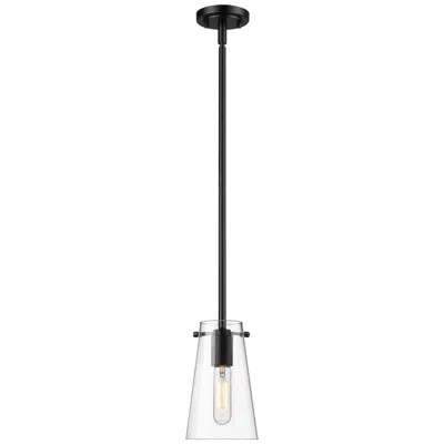Z-lite Kira By  Matte Black 1 Light Pendant