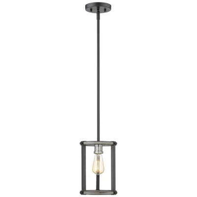 Z-lite Kirkland By  Ashen Barnboard 7 Inch 1 Light Mini Pendant