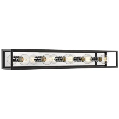 Z-lite Kube 39 1/2" Wide Matte Black 5-light Vanity Bath Light