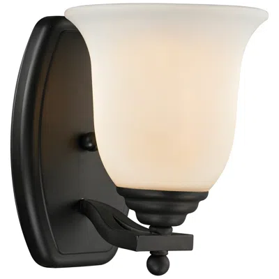 Z-lite Lagoon 8" High Matte Black Wall Sconce