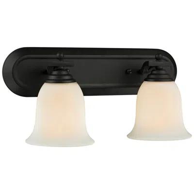 Z-lite Lagoon By  Matte Black 18 Inch 2 Light Vanity
