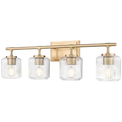 Z-lite Landon 32" Wide Modern Gold 4-light Vanity Bath Light
