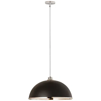 Z-lite Landry 20" Wide Matte Black And Chrome Pendant Light