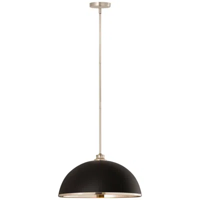 Z-lite Landry By  Matte Black + Brushed Nickel 20 Inch 1 Light Pendant