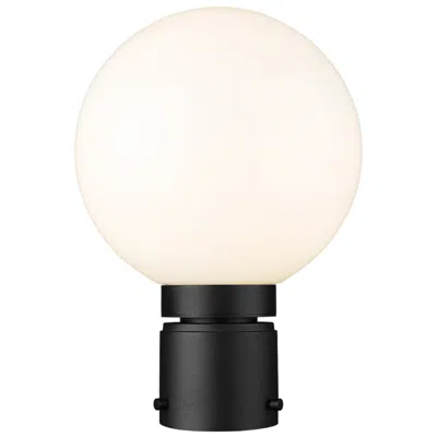 Z-lite Laurent 11 1/2"h Black Opal Glass Outdoor Post Light